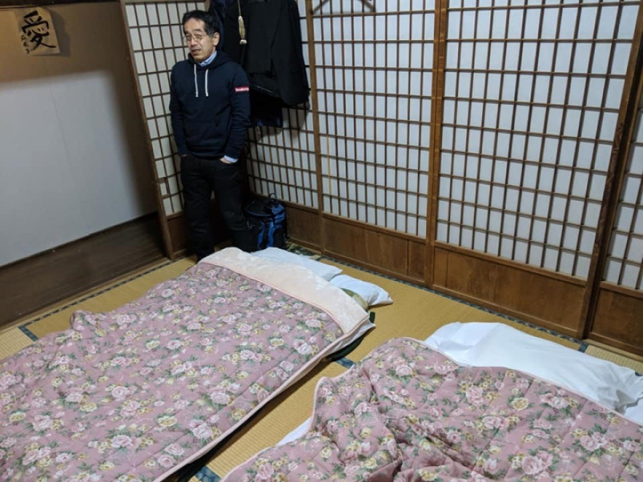 6畳間和室。福島県楢葉町にある築73年の古民家の和室。この地域の暮らしを多様な交流を通して知る。
